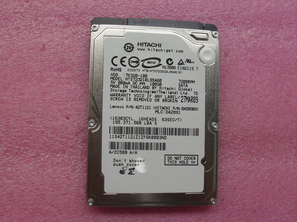 Lenovo 100Gb Hdd - 42T1485