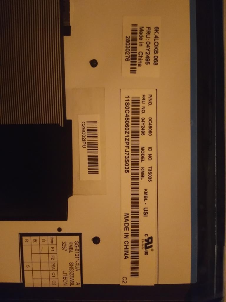 Lenovo Ki Keyboards Internal - 04Y2495