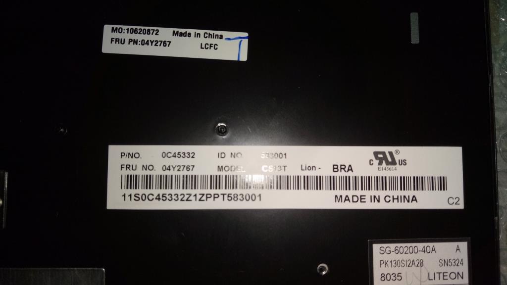 Lenovo Ki Keyboards Internal - 04Y2767