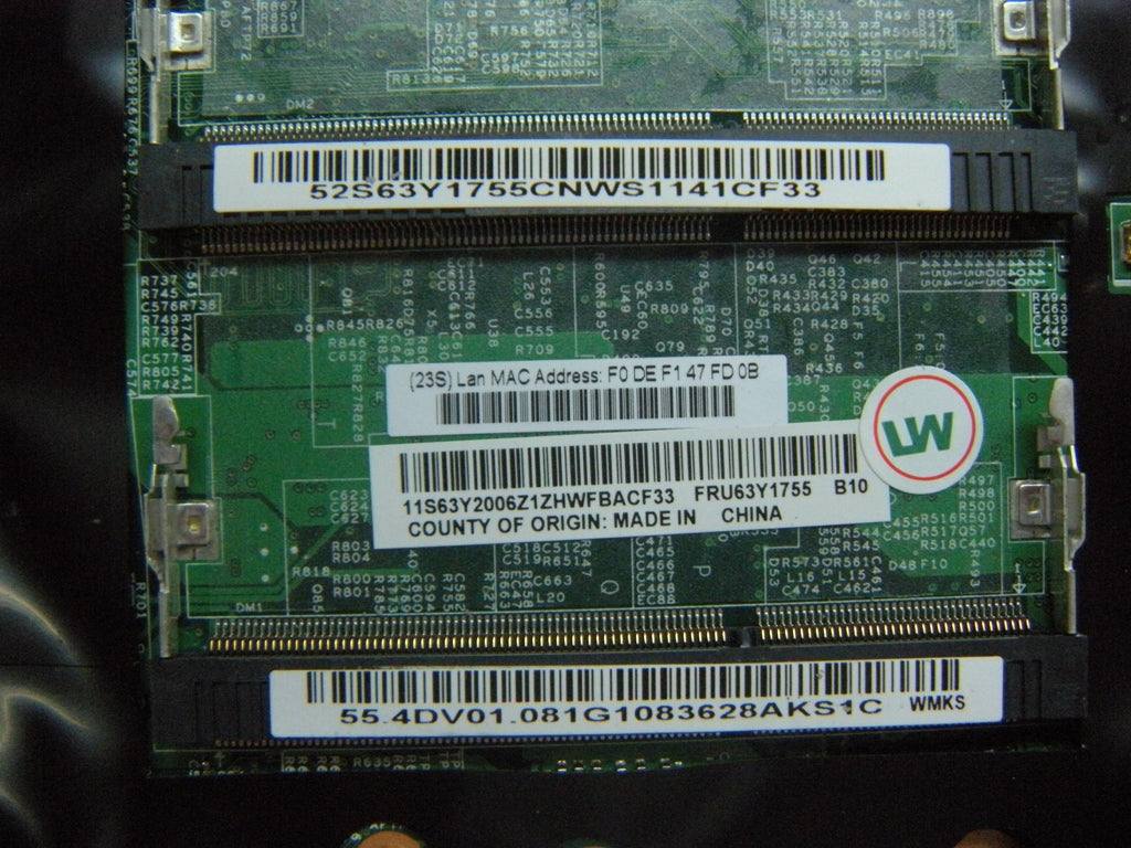 Lenovo Cdpop Planar I7-640Lm Y-Tpm - 63Y1755