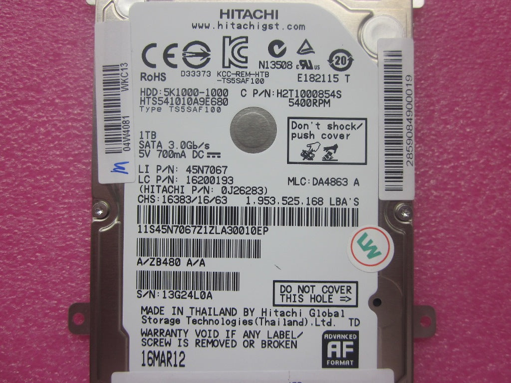 Lenovo Hd Hard Drives - 04W4081