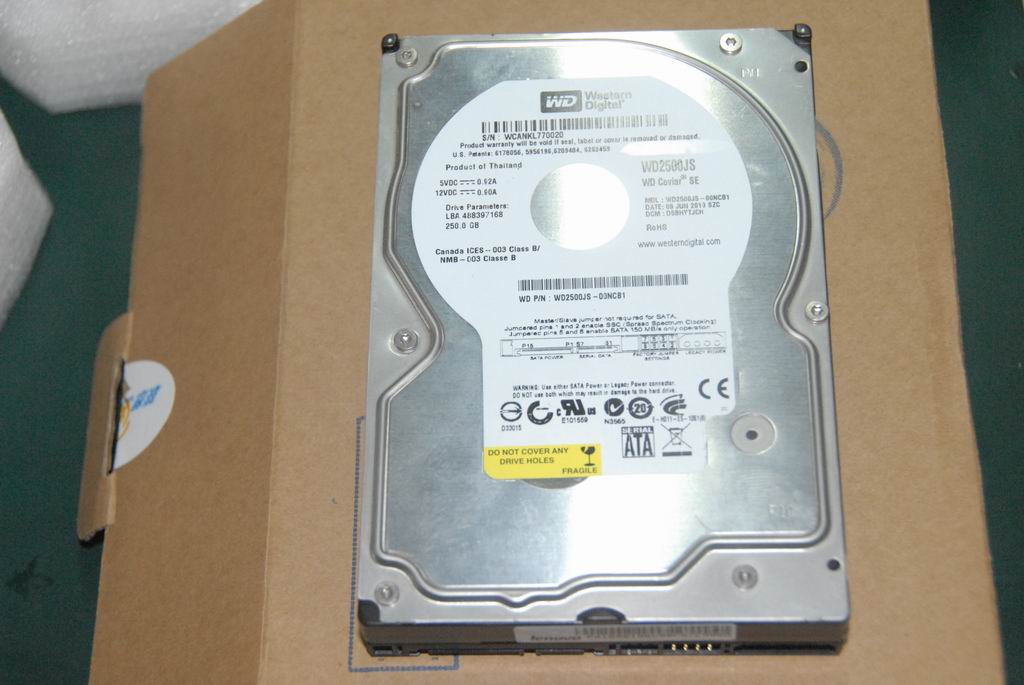 Lenovo 16001965 Hdd Wd2500Js-08Ncb1 250G 8M S2