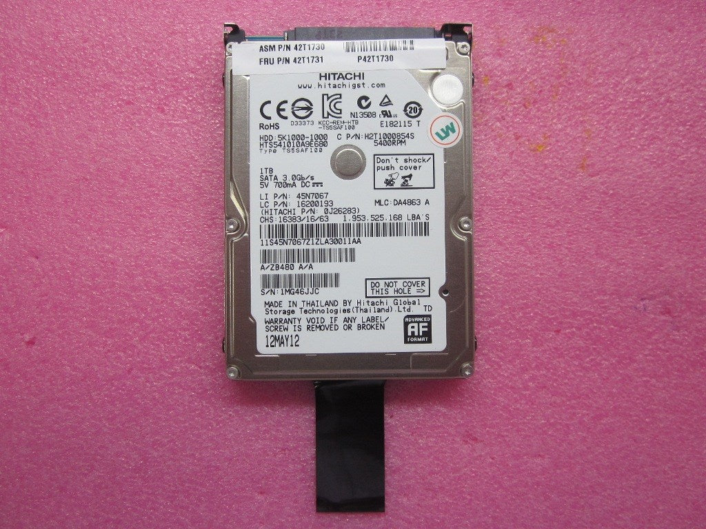 Lenovo Hd Hard Drives - 42T1731