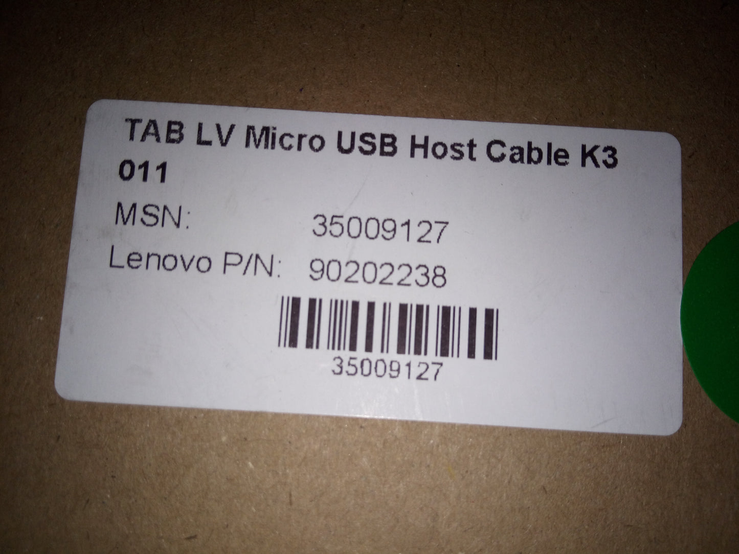 Lenovo Micro Usb Cable K3011W Pad - 90202238