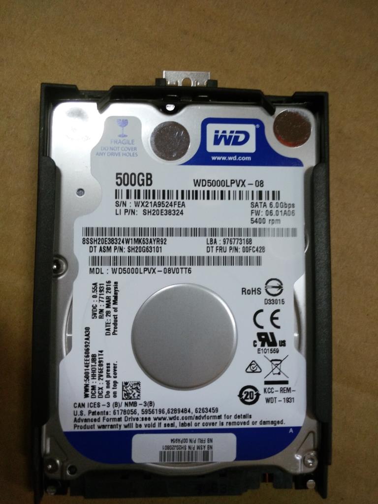 Lenovo Hd Hard Drives - 00PA954