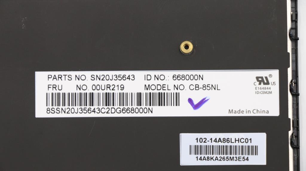 Lenovo Nbkyb Carling Kbd,Nl,Cny - 00UR219