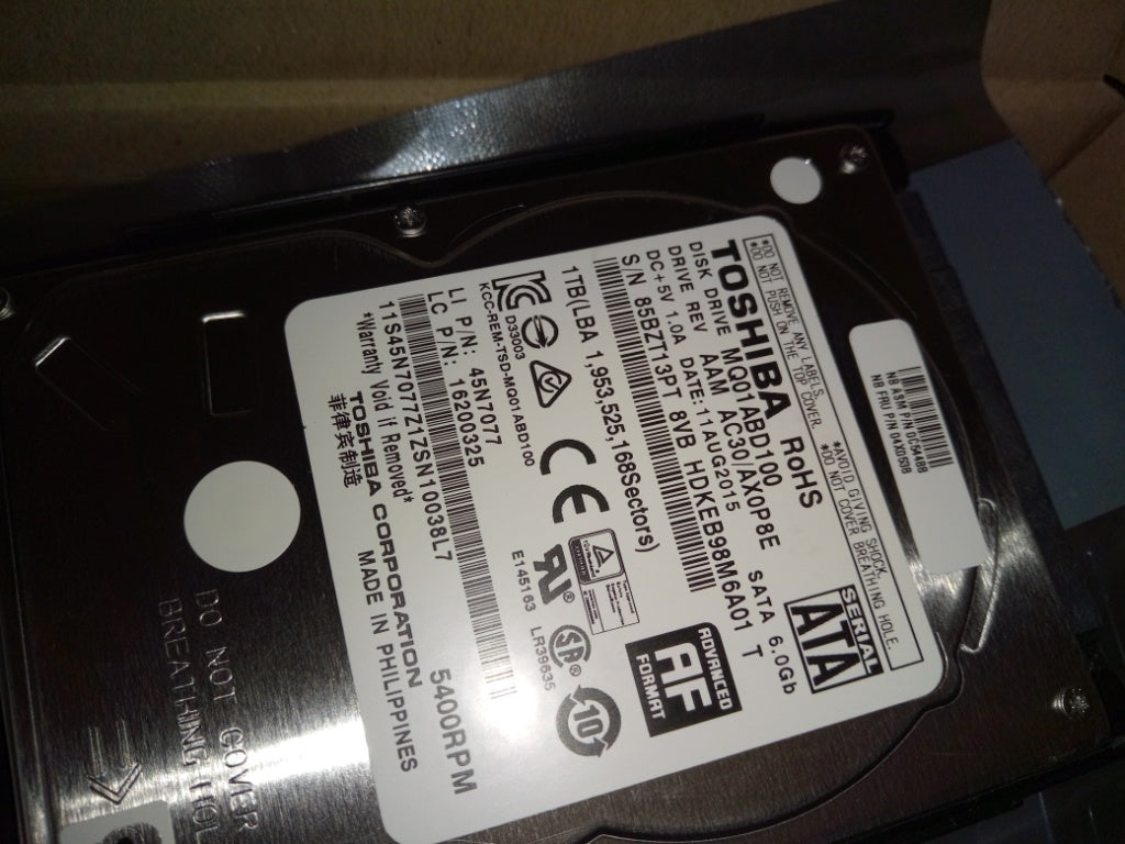 Lenovo Hd Hard Drives - 04X0538