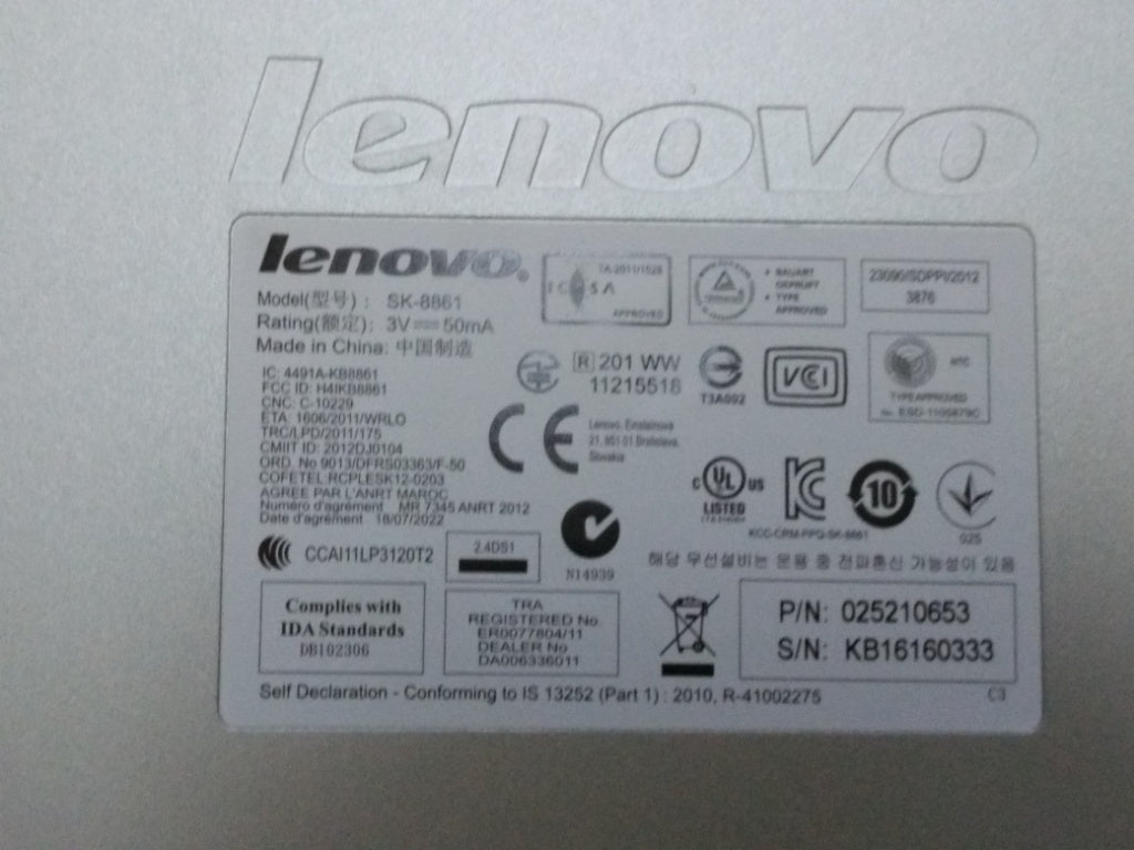Lenovo Kb Keyboards External - 25210653