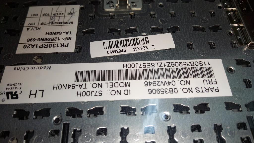 Lenovo Ki Keyboards Internal - 04W2946