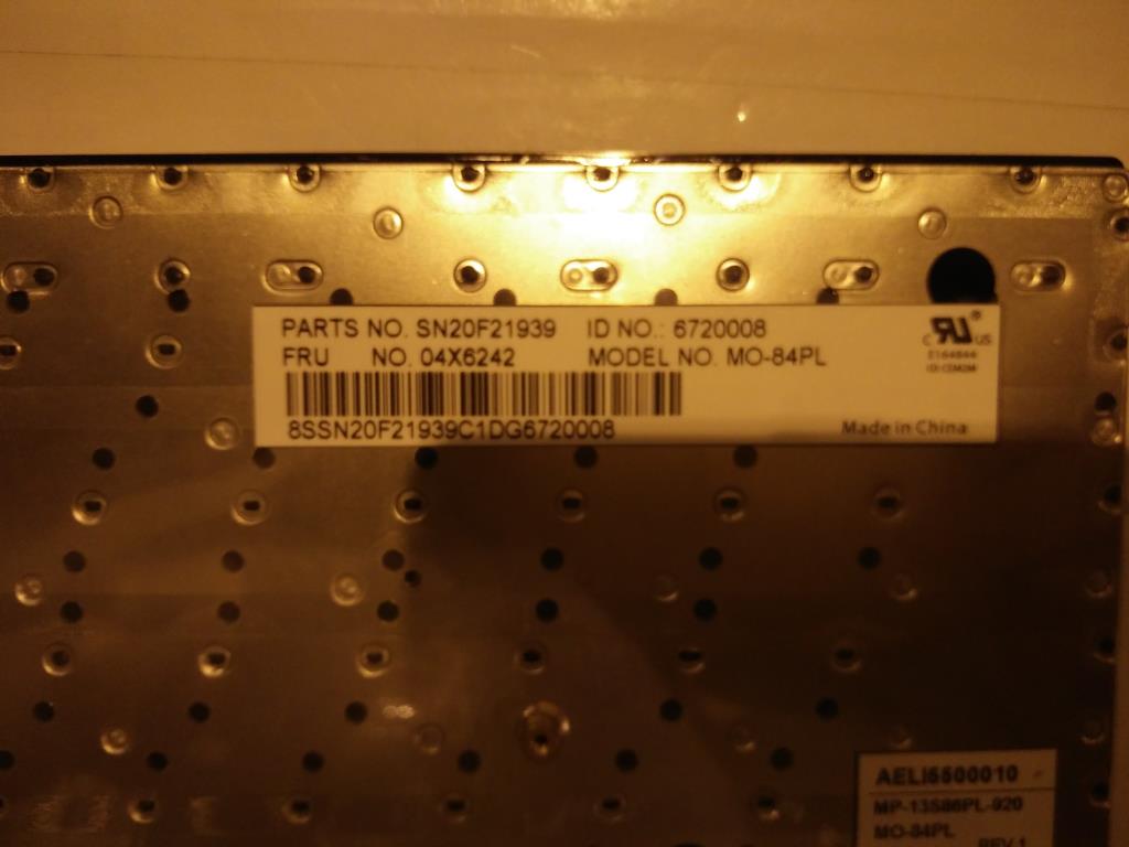 Lenovo Ki Keyboards Internal - 04X6242