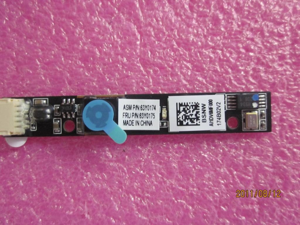 Lenovo 63Y0175 Camera Module For Maunakea/Par