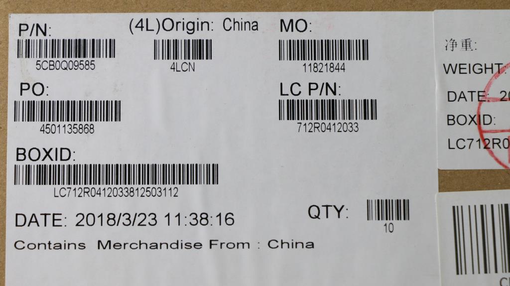Lenovo Logic Up Assembly Bz_Usa - 5CB0Q09585