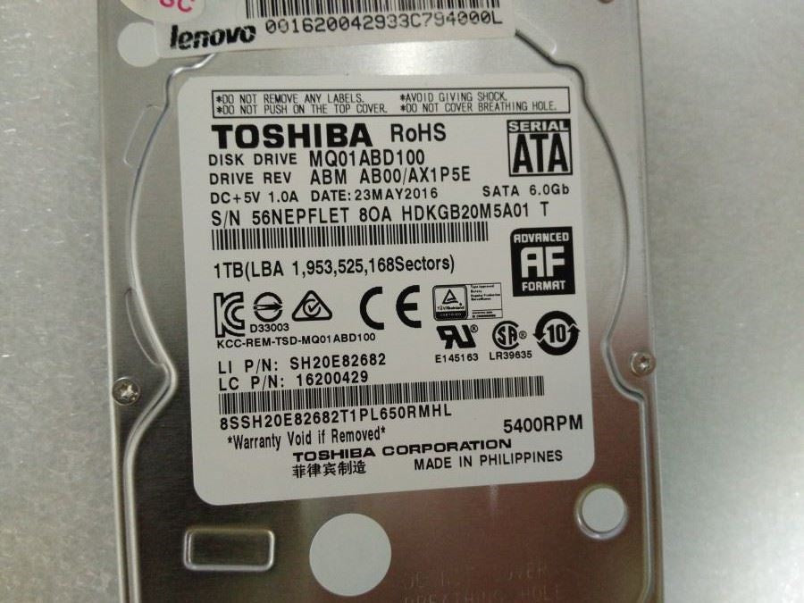 Lenovo 16200429 1Tb Hdd 5400Rpm Sata 3Gbps 8Mb