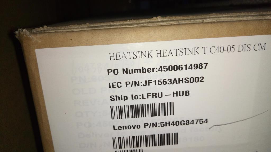 Lenovo Hs Heat Sinks - 5H40G84754