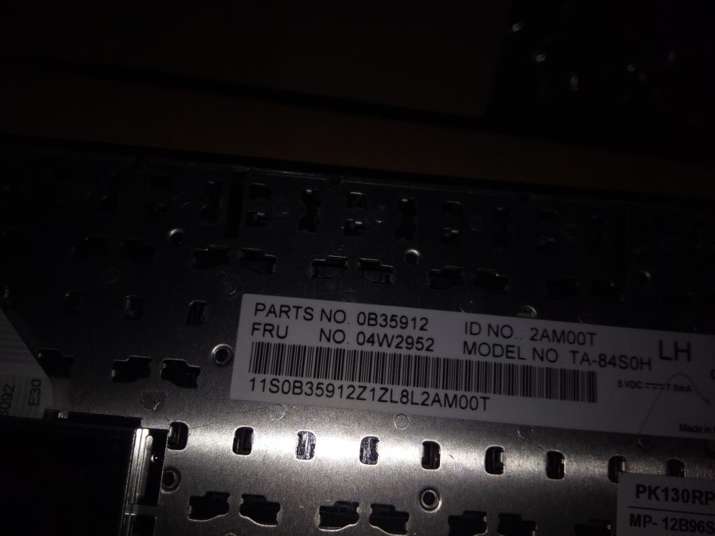 Lenovo Ki Keyboards Internal - 04W2952