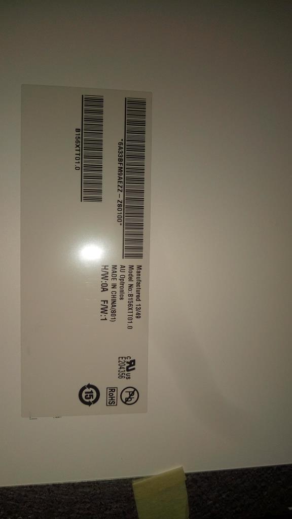Lenovo Lcd 15.6 Hd Au B156Xtt01.0 0A - 18201043