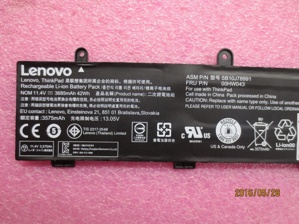 Lenovo 00HW043 Ba Rechargeable Batteries