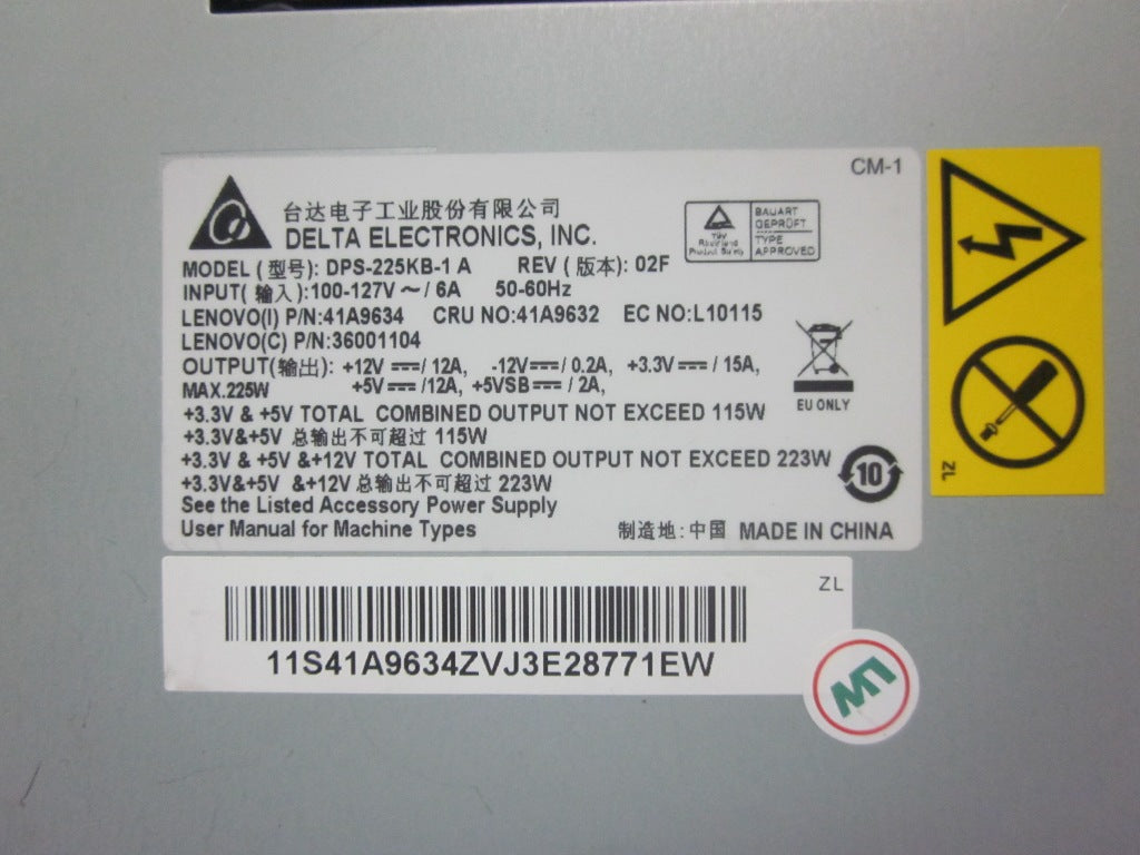 Lenovo Powersup Cru, 225W P/S - 41A9632
