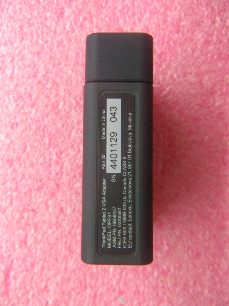 Lenovo Adaptr For Tablet Vga Adapter - 03X6581