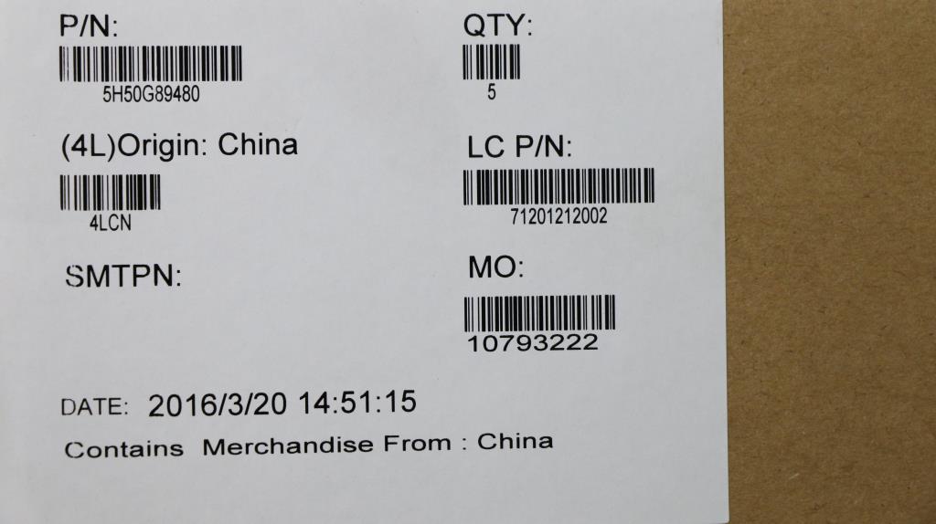 Lenovo Mn Misc Internal - 5H50G89480