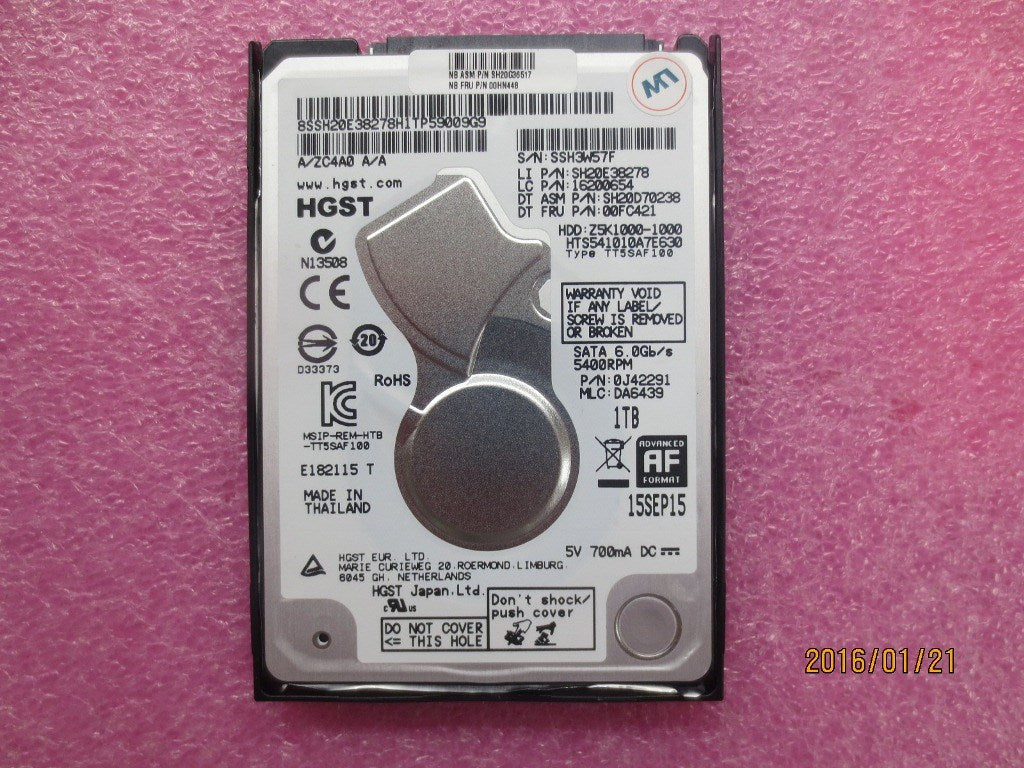 Lenovo Hd Hard Drives - 00HN448