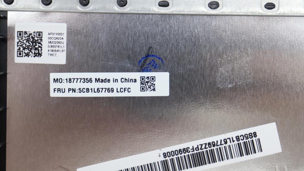 Lenovo Cover Upper Case Assembly Bul - 5CB1L67769