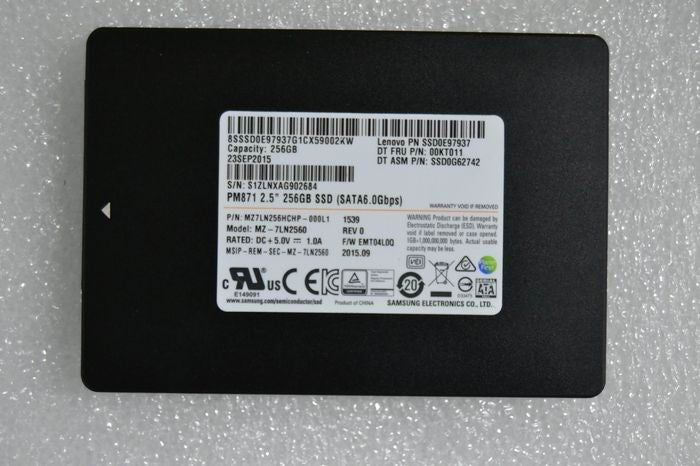 Lenovo (01FR503) 256GB SSD, 2.5", 7mm, SATA, Samsung