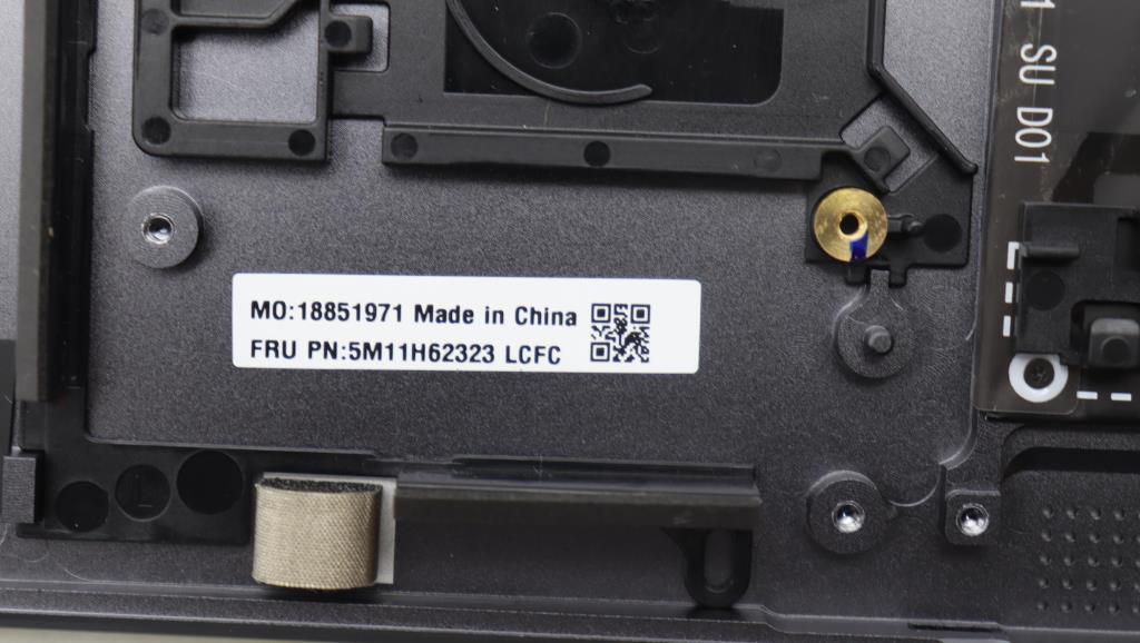 Lenovo Mech_Asm Bl Kb Gy Fpr Slv Srx - 5M11H62323
