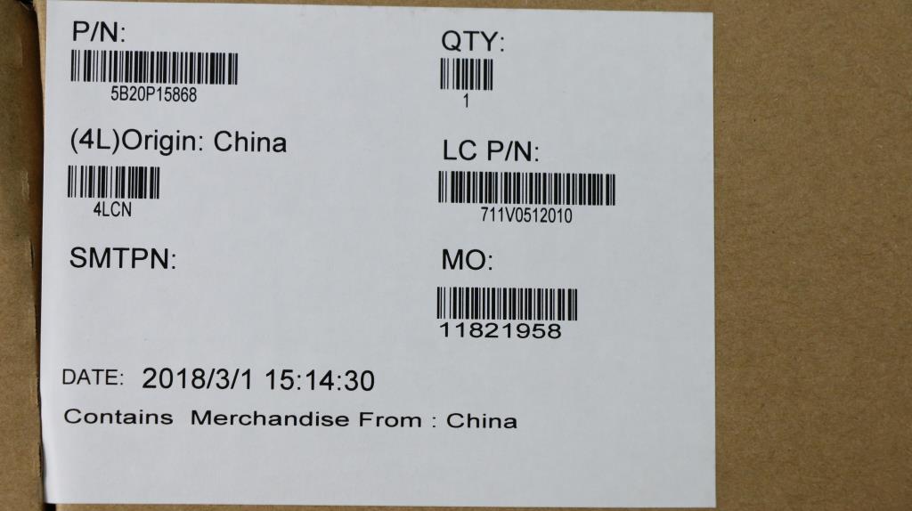 Lenovo Mbl80Yna129720Pr17M1 2G4Gnfpwi - 5B20P15868