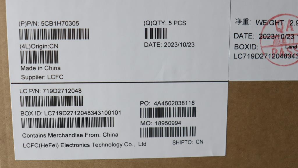 Lenovo Cover Upper Case Assembly Euro - 5CB1H70305