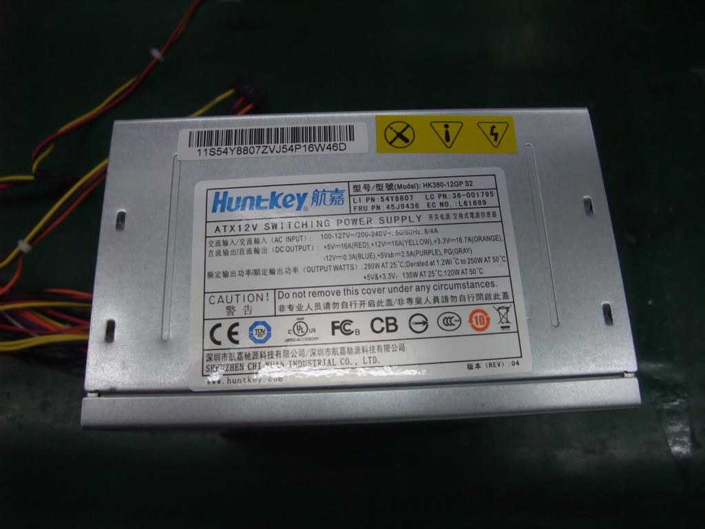 Lenovo 36001795 Power Supply Hunkey Hk380 Atx