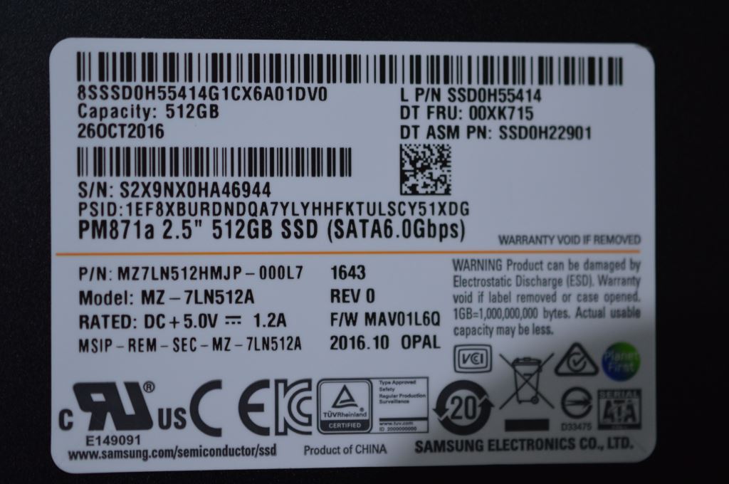 Lenovo Harddrive - 00HT970