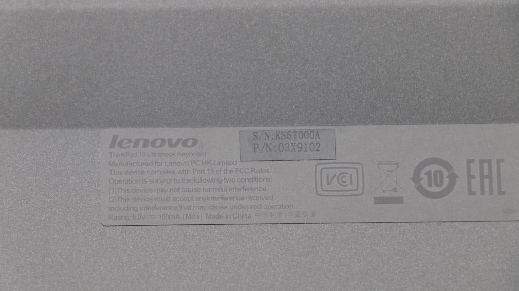 Lenovo Ki Keyboards Internal - 03X9102