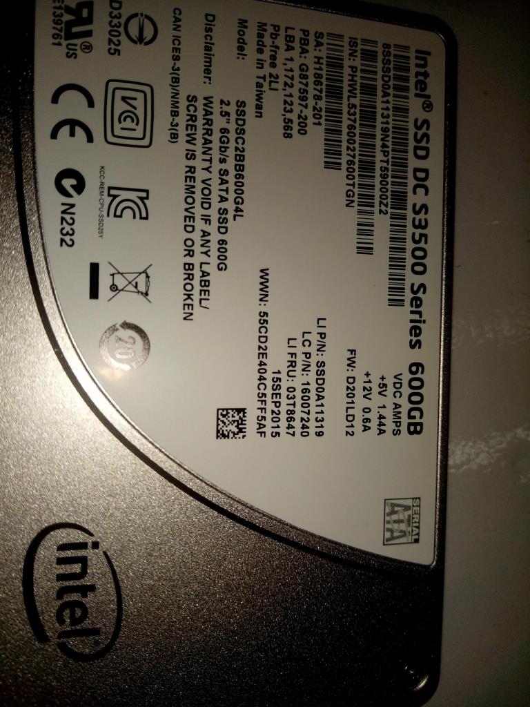 Lenovo Ssd Asm 600G Ssd - 03T8647