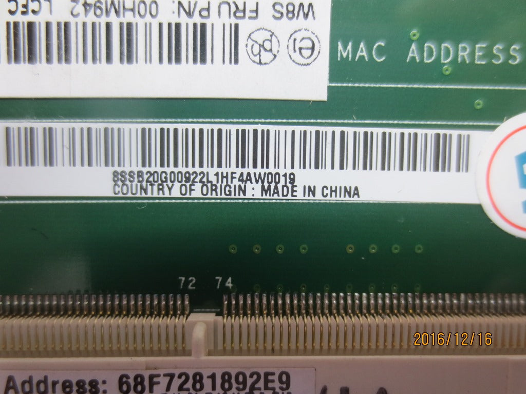 Lenovo Replacement Part - 00Hm942