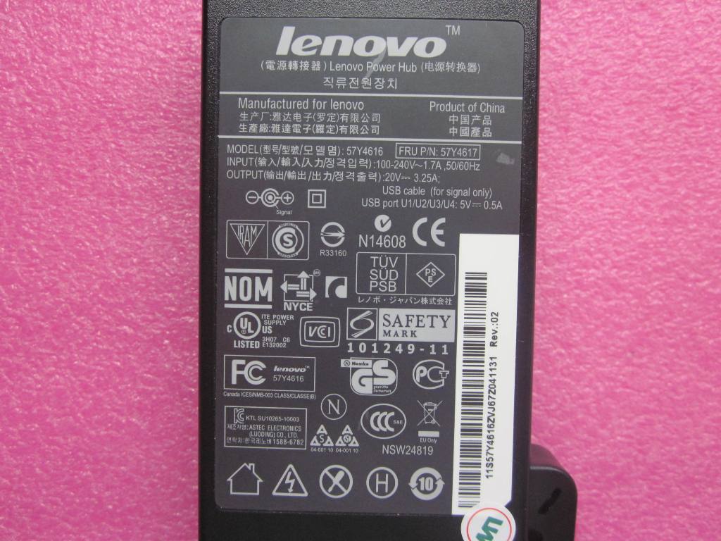 Lenovo Adaptr 65W Ac Ada - 57Y4617