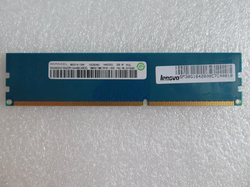 Lenovo 03T7219 Fru Udimm 8Gb Ddr3 1600Mhz