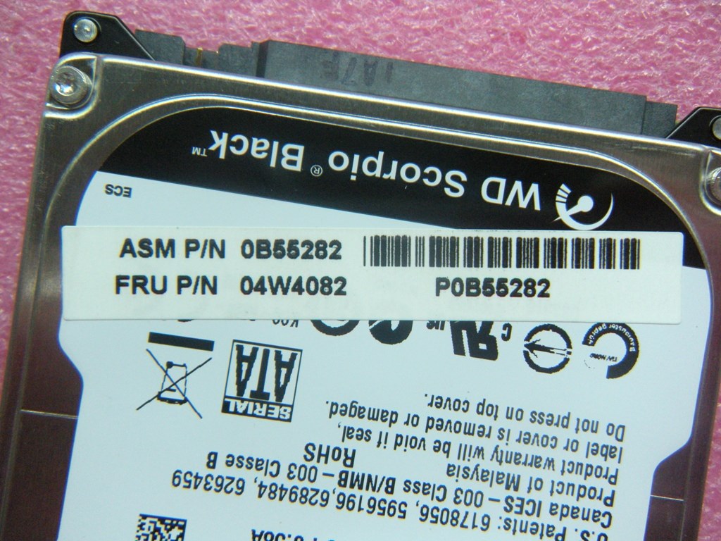 Lenovo Hdd And Nbsp / 320G 7200Rpm Wd - 04W4082