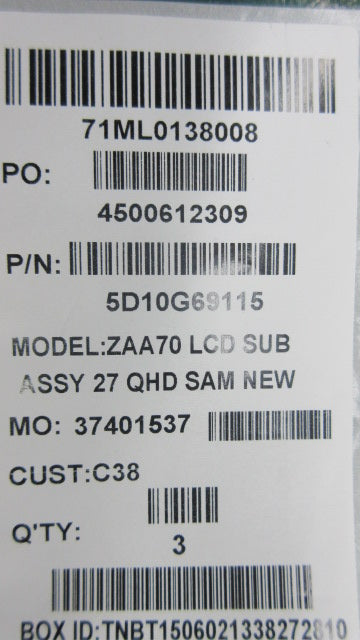 Lenovo Replacement Part - 5D10G69115