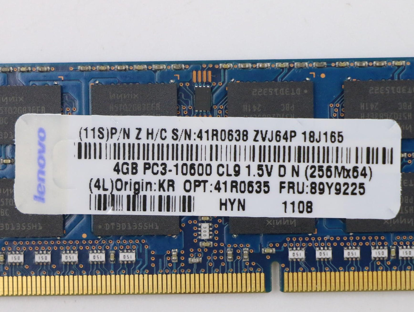 Lenovo 89Y9225 Memory4Gb