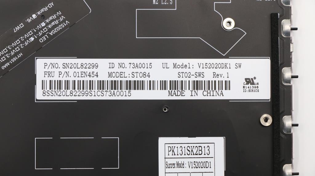 Lenovo Kb Slv Sunrex Swiss - 01EN454