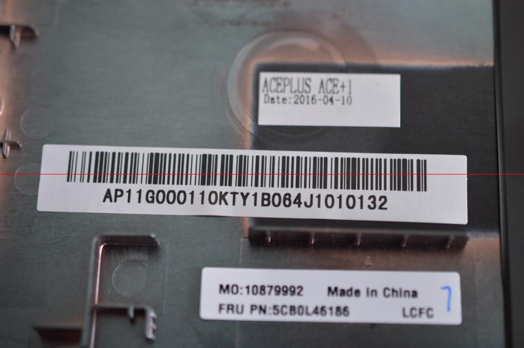 Lenovo Lower Case Cover, Black - 5CB0L46186