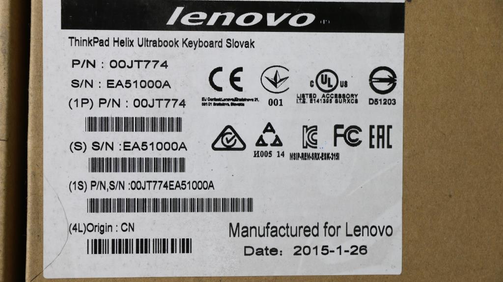 Lenovo Ki Keyboards Internal - 00JT774