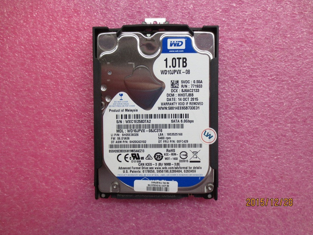 Lenovo Hd Hard Drives - 00PA943