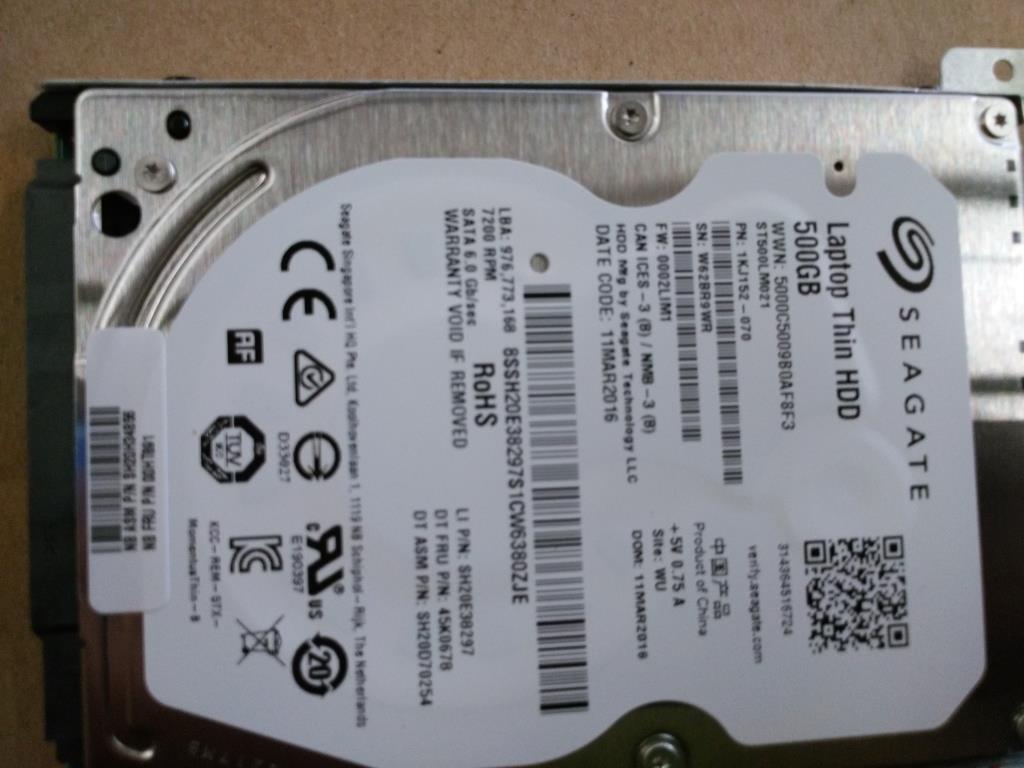 Lenovo Hd Hard Drives - 00HT891