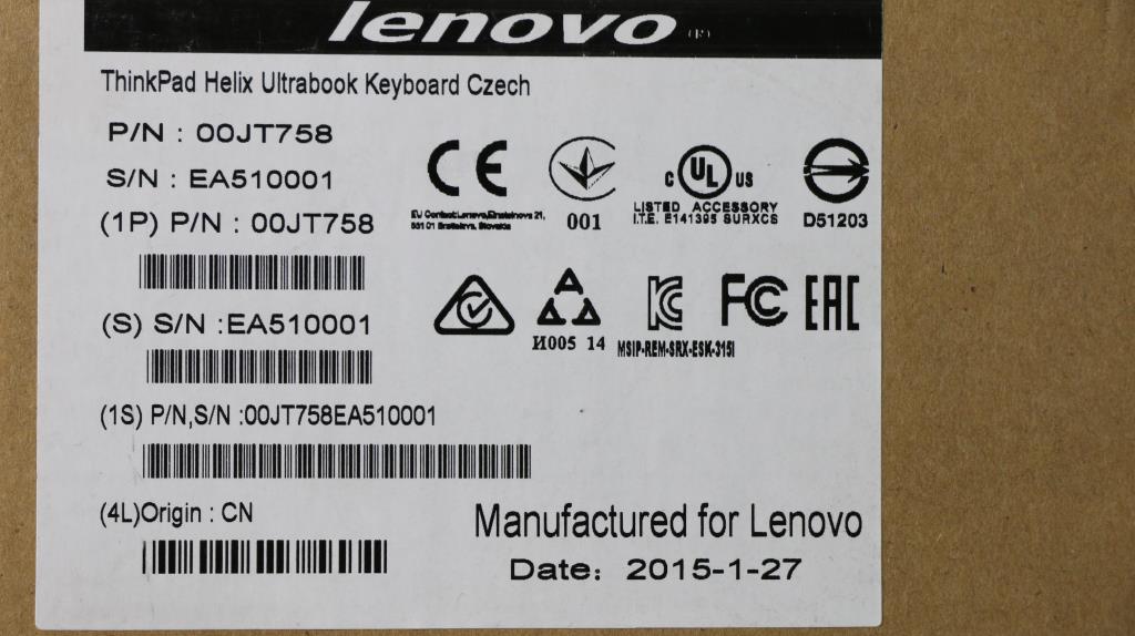 Lenovo Ki Keyboards Internal - 00JT758