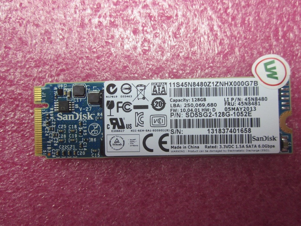 Lenovo Ssd 128Gb 0 - 45N8481