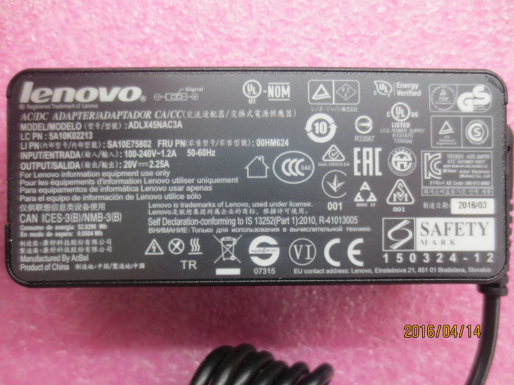 Lenovo Ad Ac Adapters - 00HM624