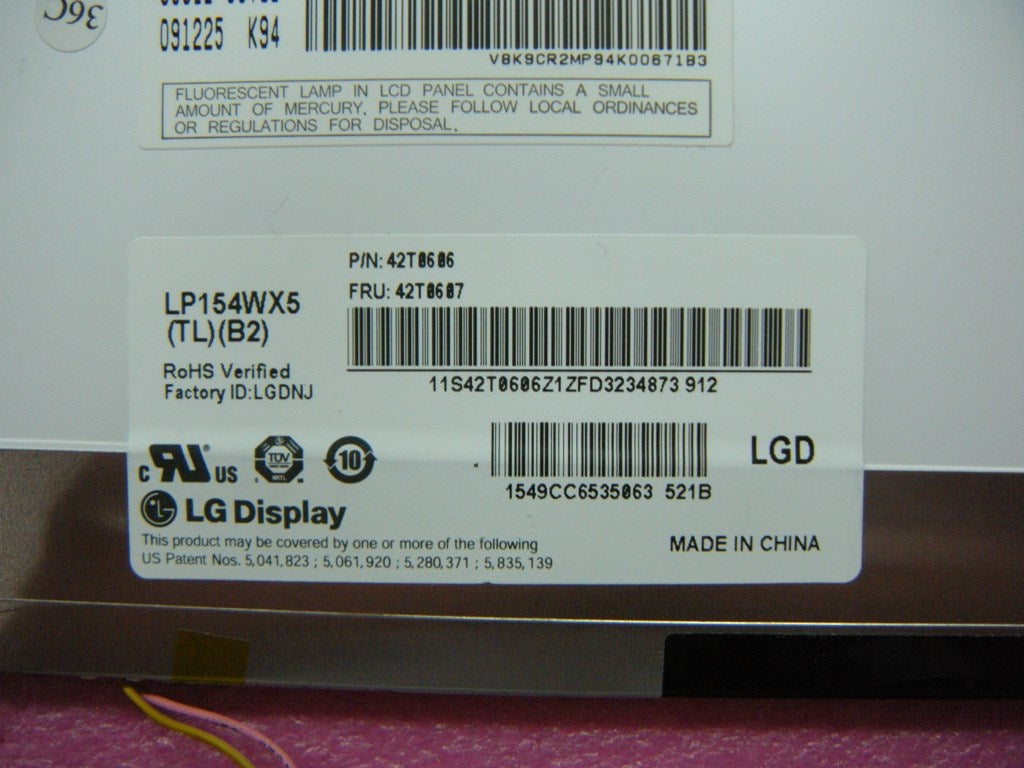 Lenovo 42T0607 Lcd 15.4