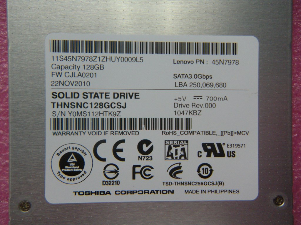 Lenovo 45N8029 Lenovo Disk Tray-Sata Fru Ssd